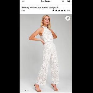 Lulus White Lace Jumpsuit